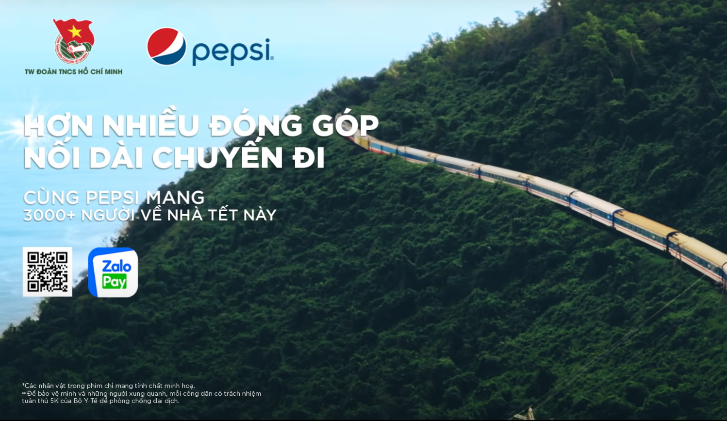 Chuyến tàu dài nhất cùng Pepsi mang Tết về nhà